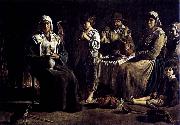 unknow artist peasant family France oil painting reproduction